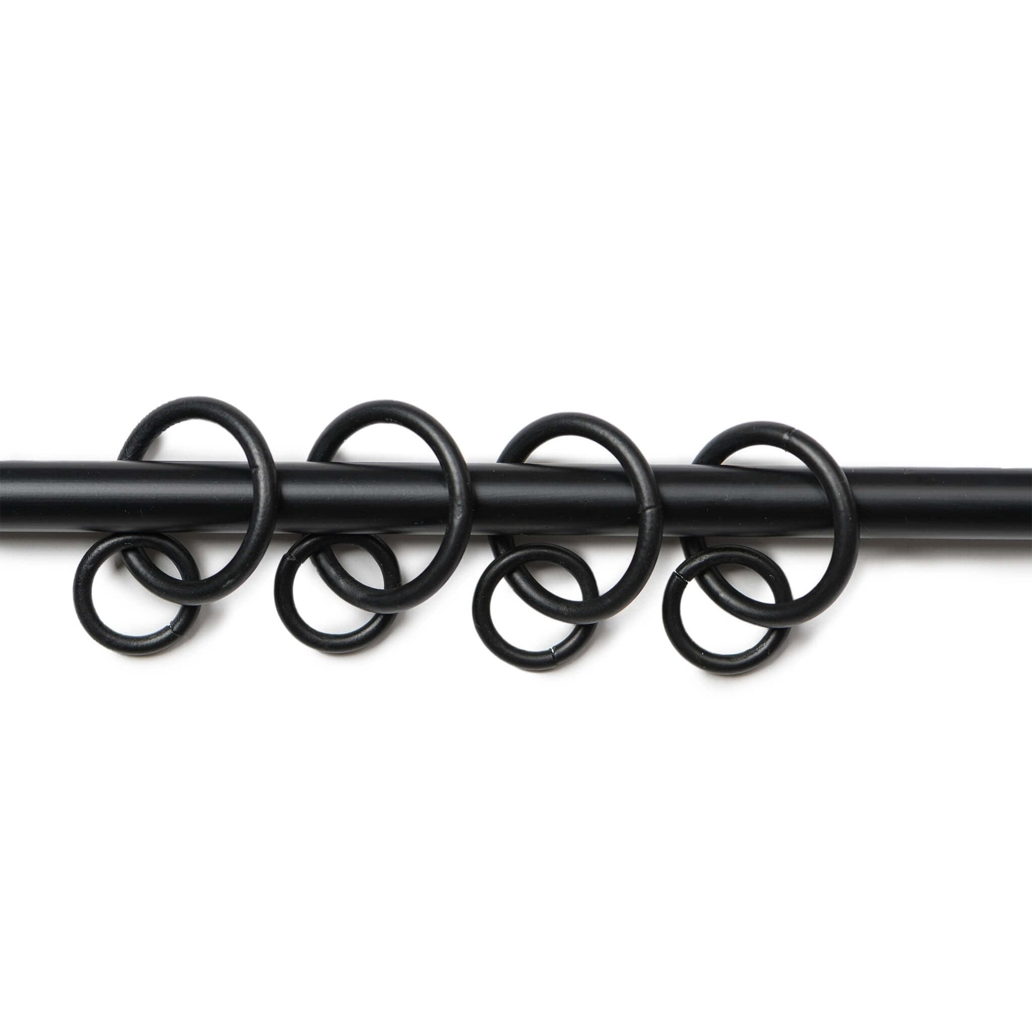 Made to Measure 20mm Matt Black Wrought Iron Pole